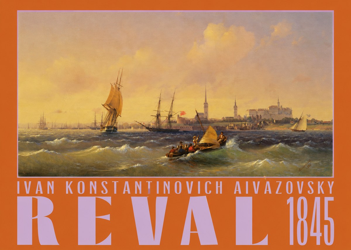Ivan Konstantinovich Aivazovsky Reval No3 - Plakát