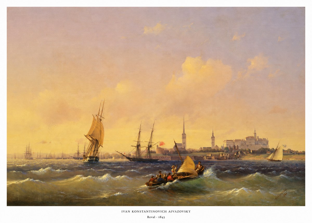 Ivan Konstantinovich Aivazovsky Reval No6 - Plakát