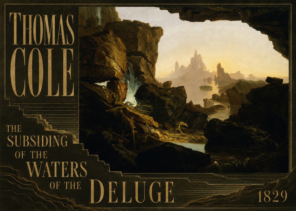 Thomas Cole The Subsiding of the Waters of the Deluge II No5 - Plakát