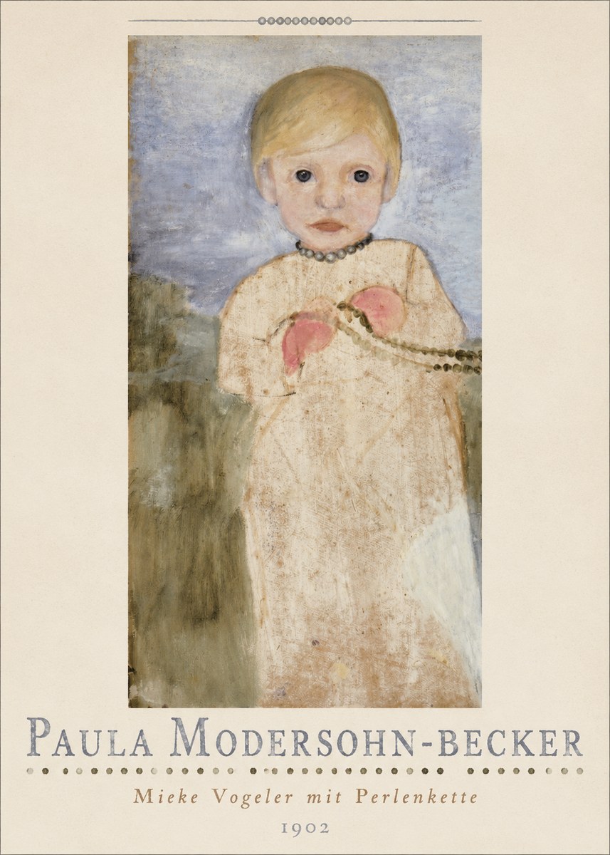 Paula Modersohn-Becker Mieke Vogeler Mit Perlenkette No4 - Plakát