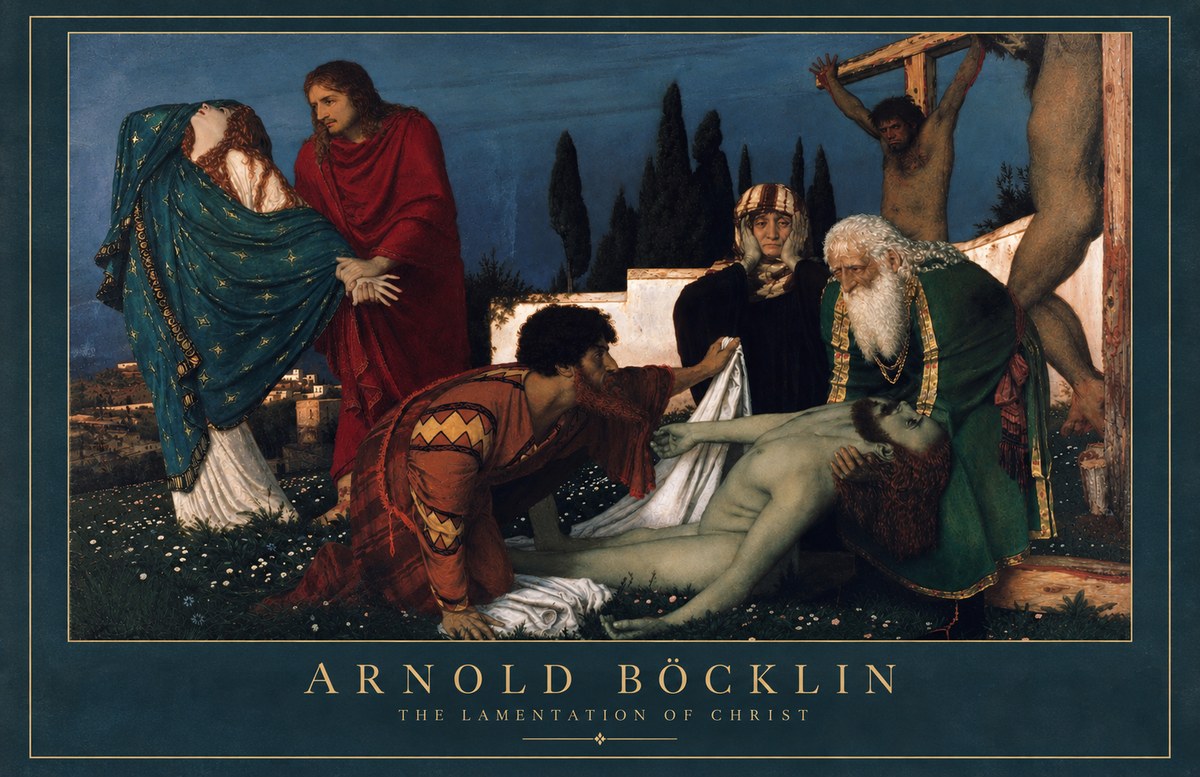 Arnold Böcklin The Lamentation of Christ No2 - Plakát