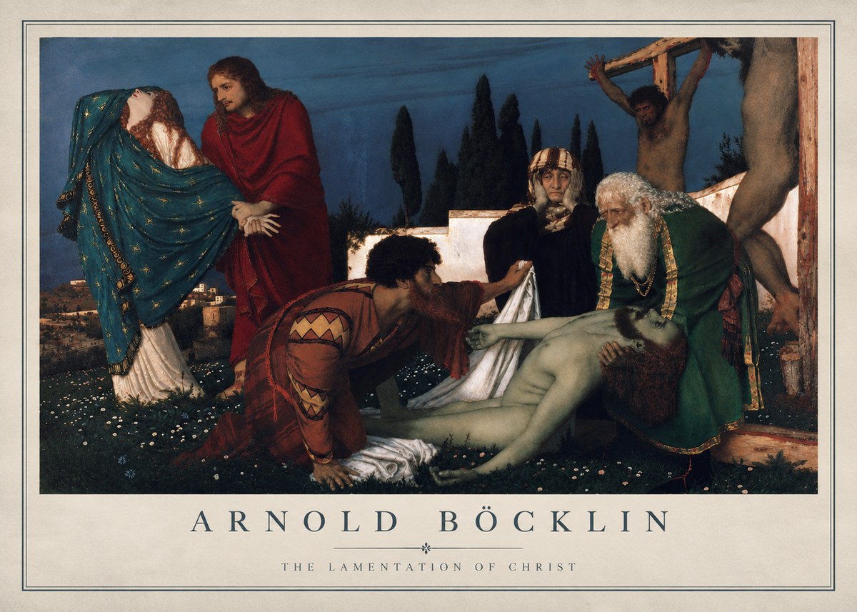 Arnold Böcklin The Lamentation of Christ No4 - Plakát