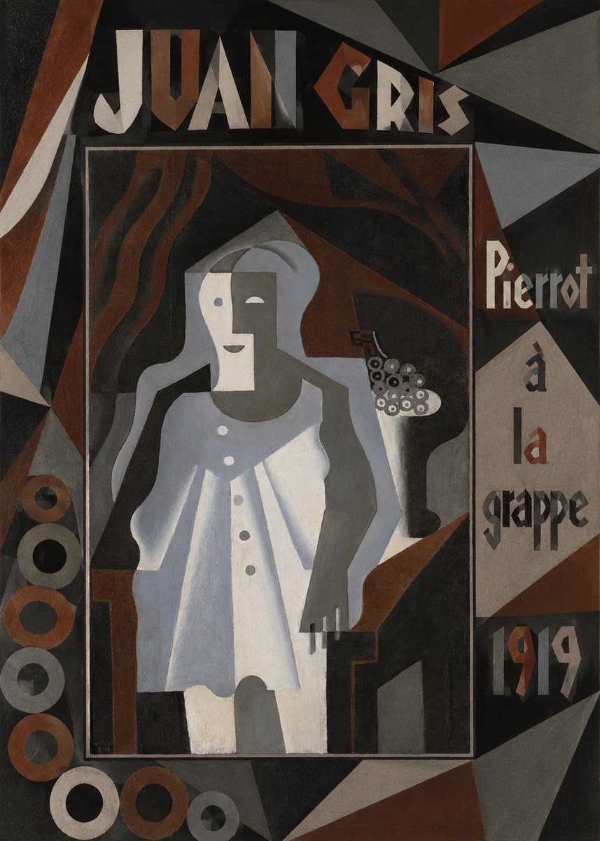 Juan Gris Pierrot À La Grappe No5 - Plakát