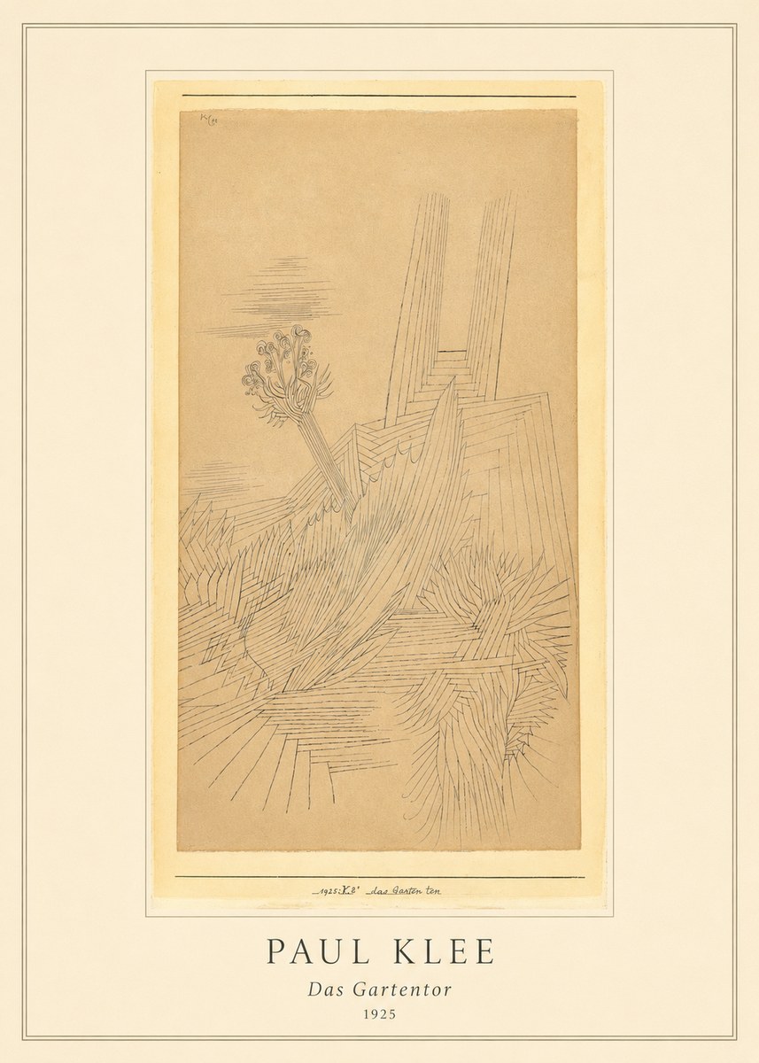 Paul Klee Das Gartentor II No5 - Plakát