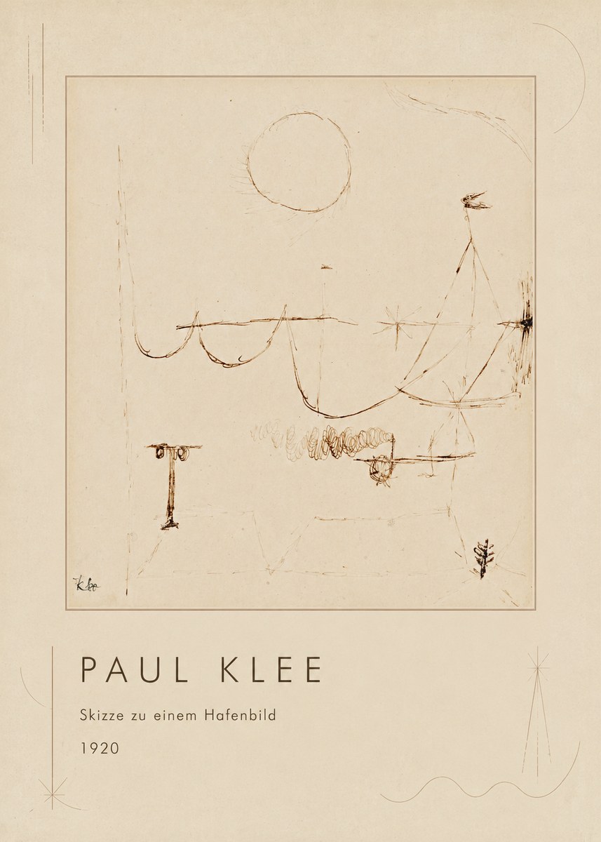 Paul Klee Skizze Zu Einem Hafenbild No1 - Plakát