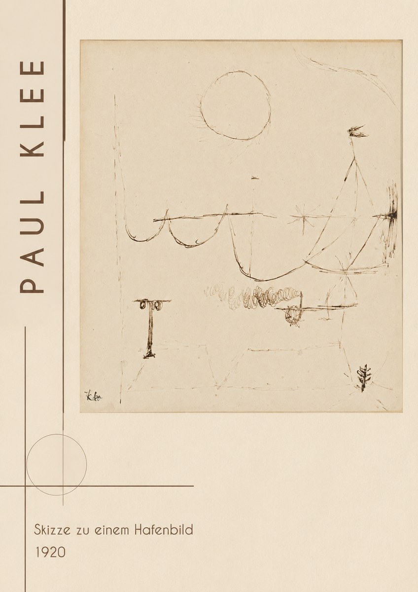 Paul Klee Skizze Zu Einem Hafenbild No2 - Plakát
