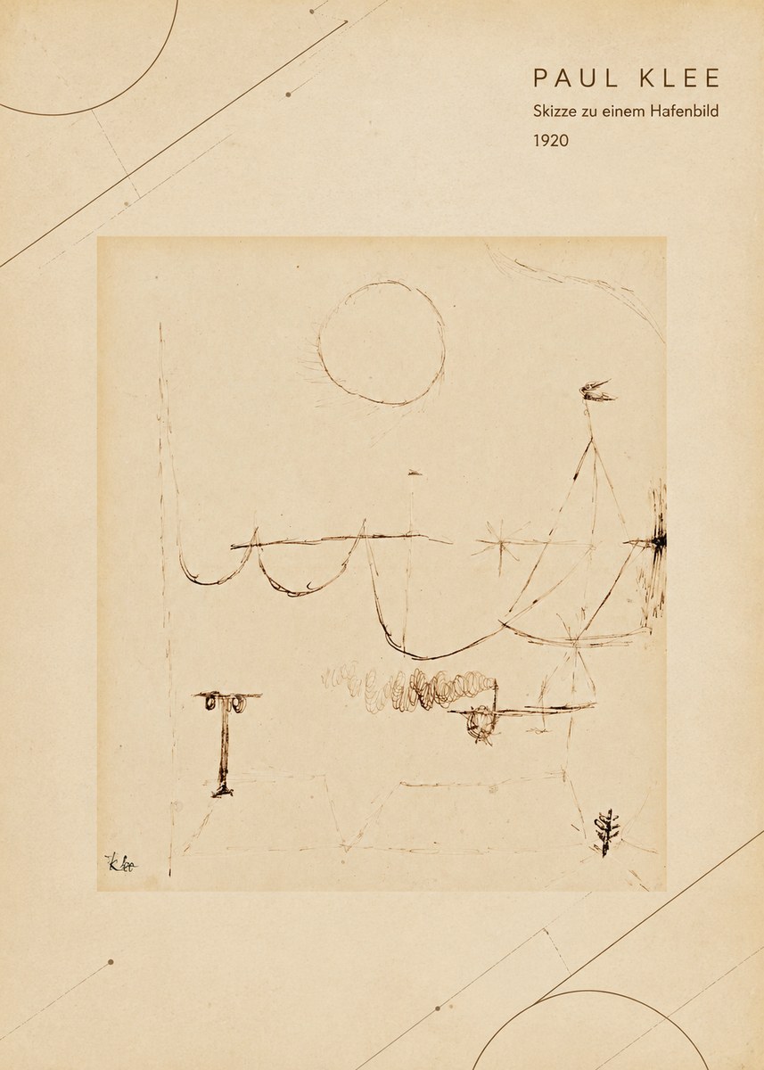 Paul Klee Skizze Zu Einem Hafenbild No4 - Plakát
