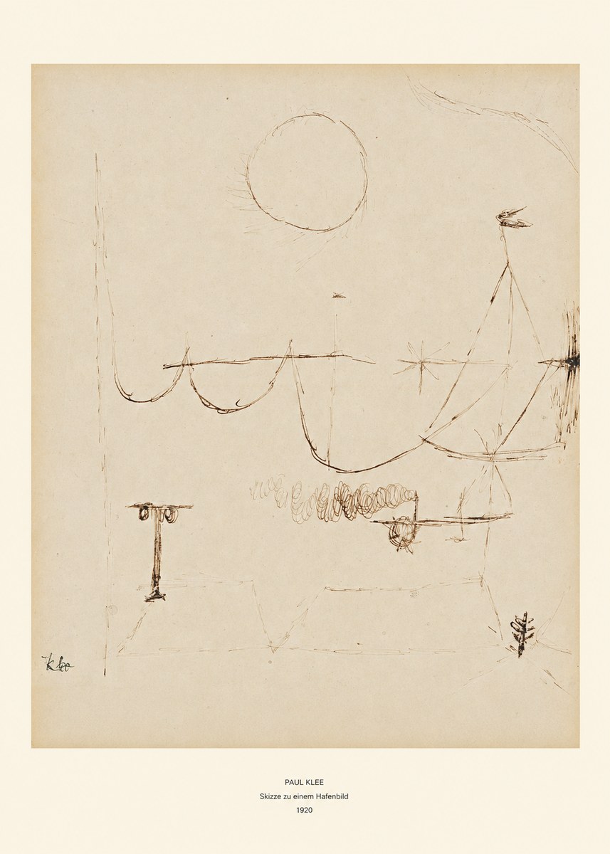 Paul Klee Skizze Zu Einem Hafenbild No6 - Plakát