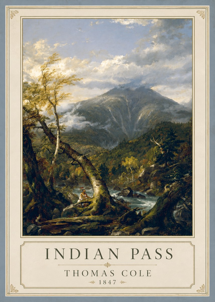 Thomas Cole Indian Pass II No1 - Plakát