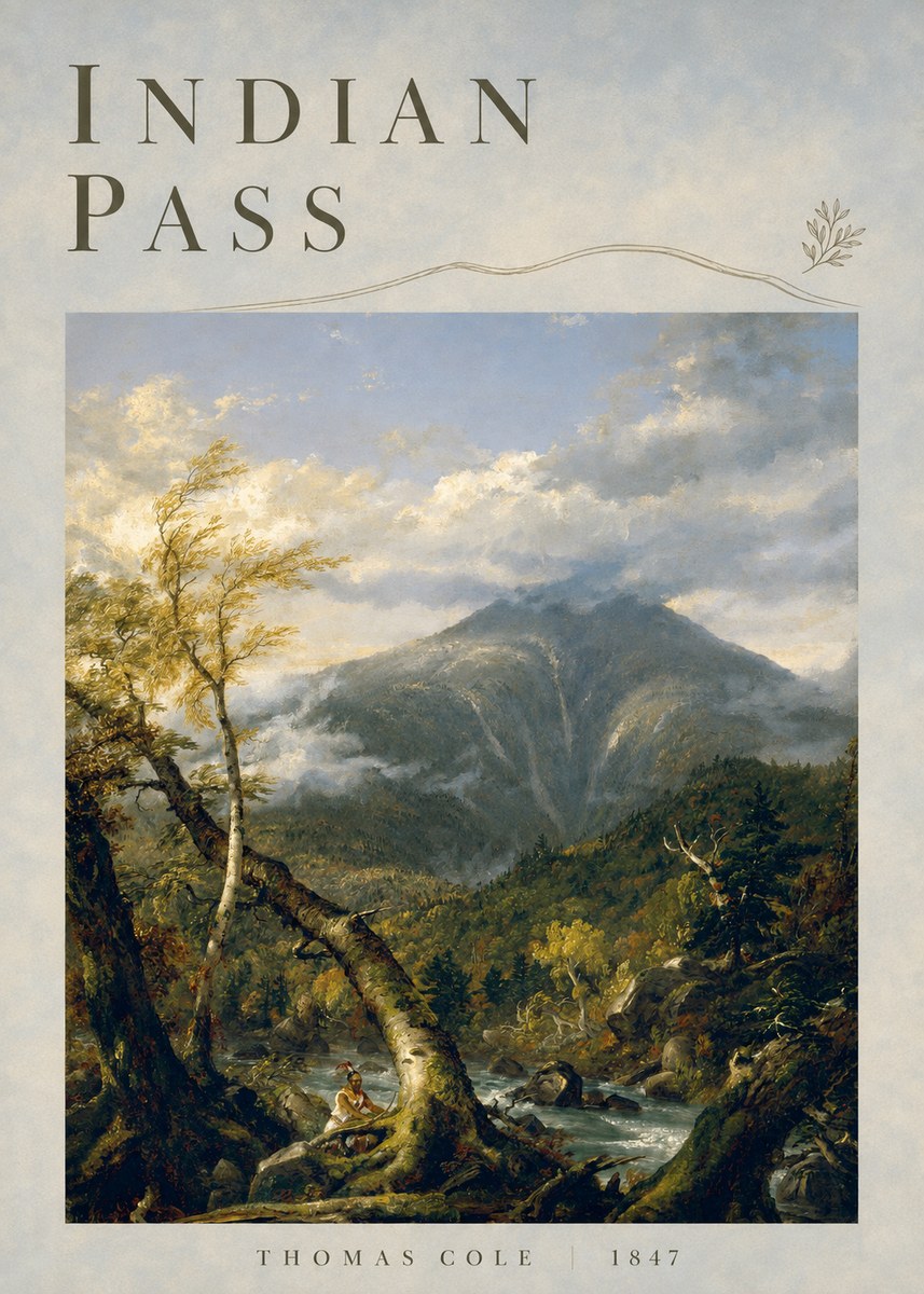 Thomas Cole Indian Pass II No4 - Plakát