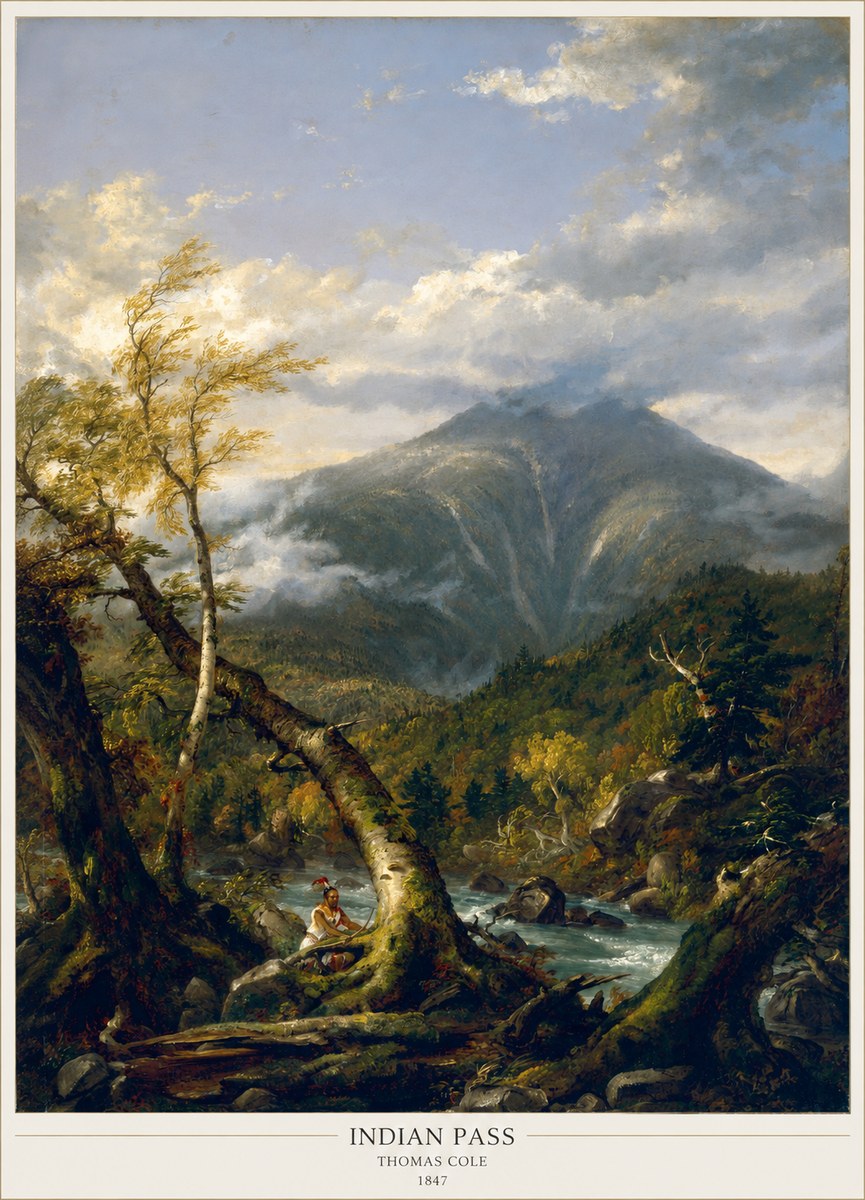 Thomas Cole Indian Pass II No6 - Plakát