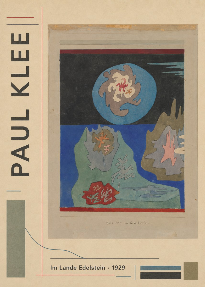 Paul Klee Im Lande Edelstein No2 - Plakát