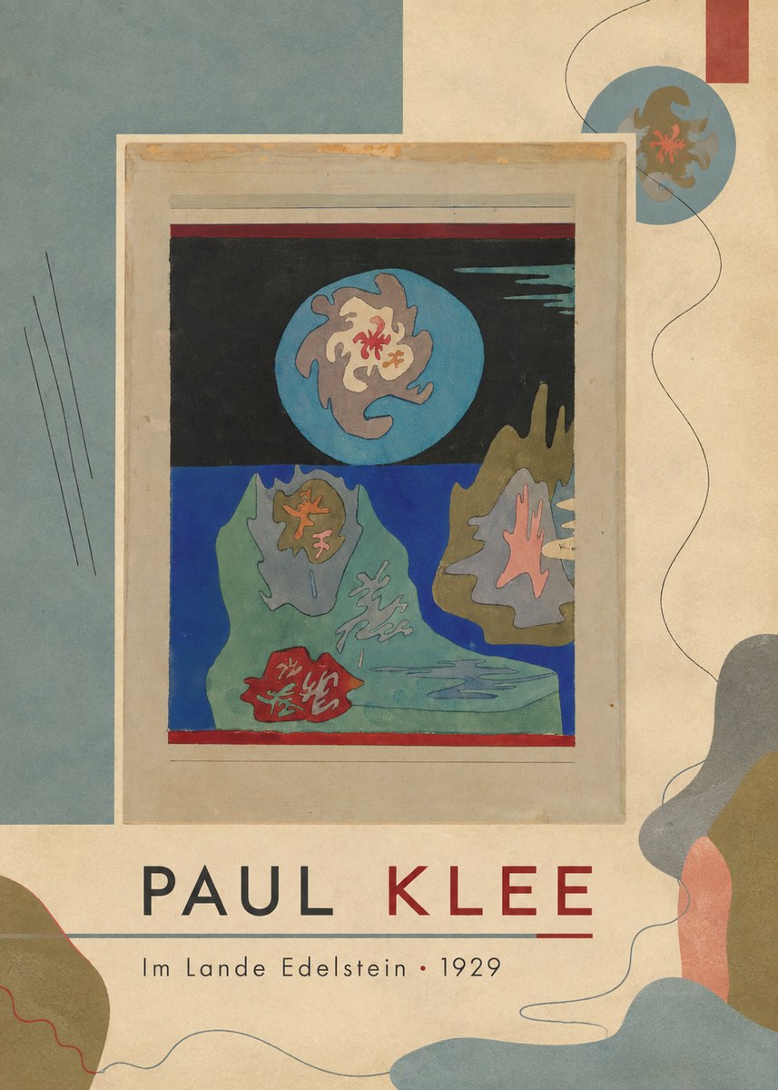 Paul Klee Im Lande Edelstein No4 - Plakát