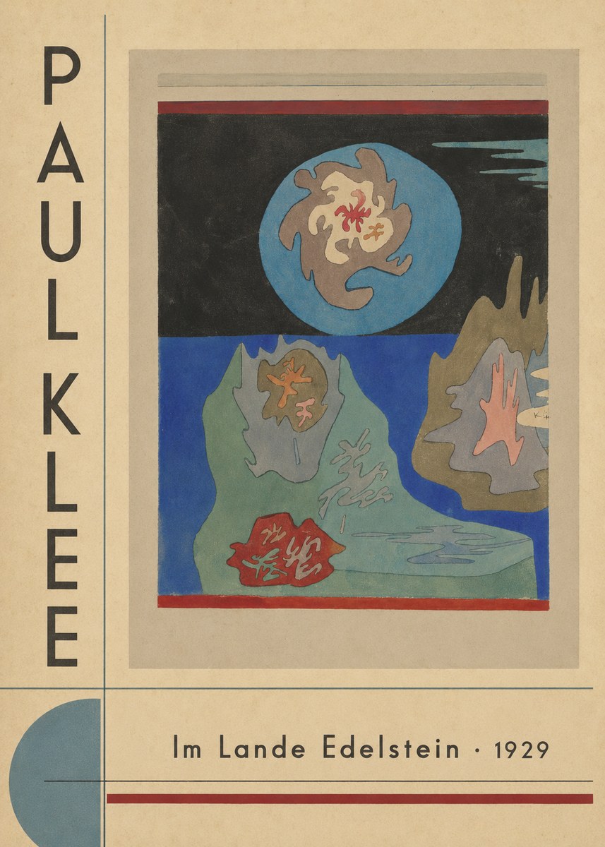 Paul Klee Im Lande Edelstein No5 - Plakát