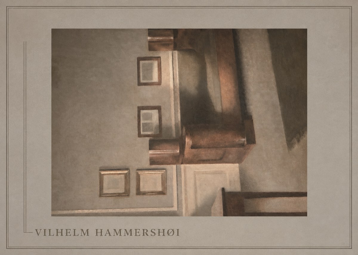 Vilhelm Hammershøi Interior II No1 - Plakát