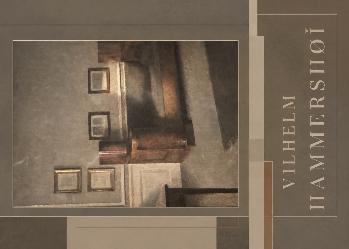 Vilhelm Hammershøi Interior II No5 - Plakát