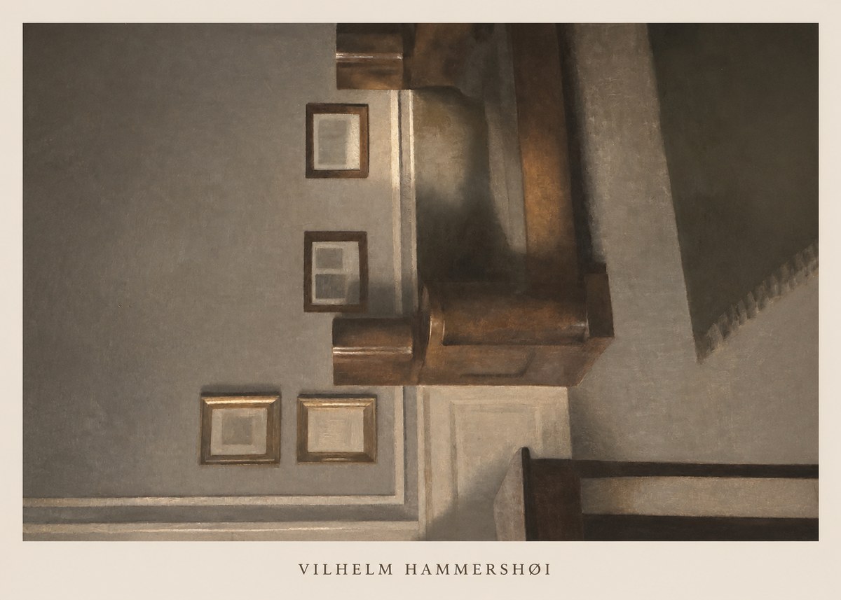 Vilhelm Hammershøi Interior II No6 - Plakát