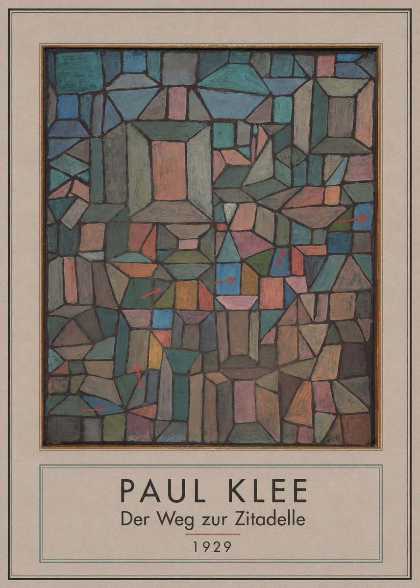 Paul Klee Der Weg Zur Zitadelle No3 - Plakát