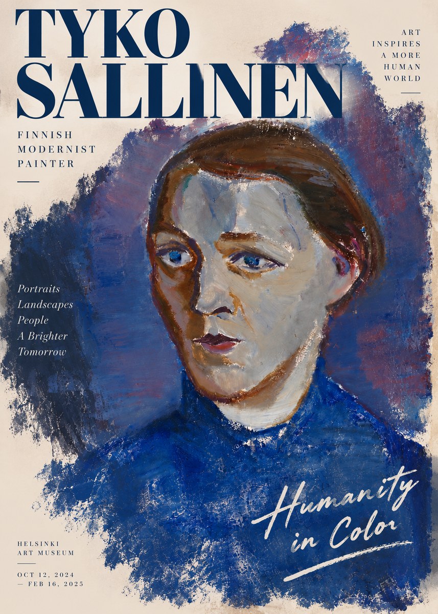 Tyko Sallinen Portrait II No3 - Plakát