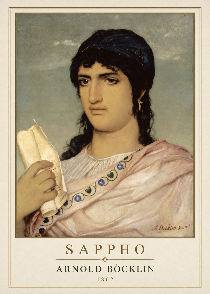 Arnold Böcklin Sappho No1 - Plakát