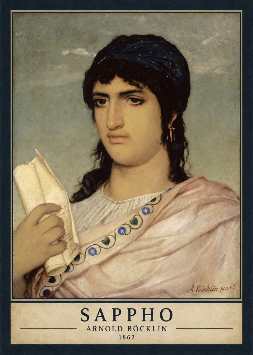 Arnold Böcklin Sappho No4 - Plakát