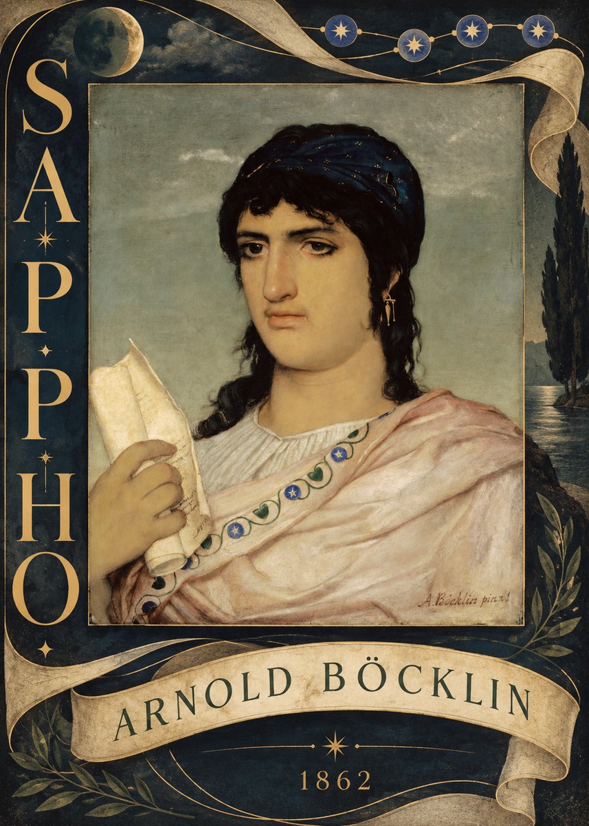 Arnold Böcklin Sappho No6 - Plakát
