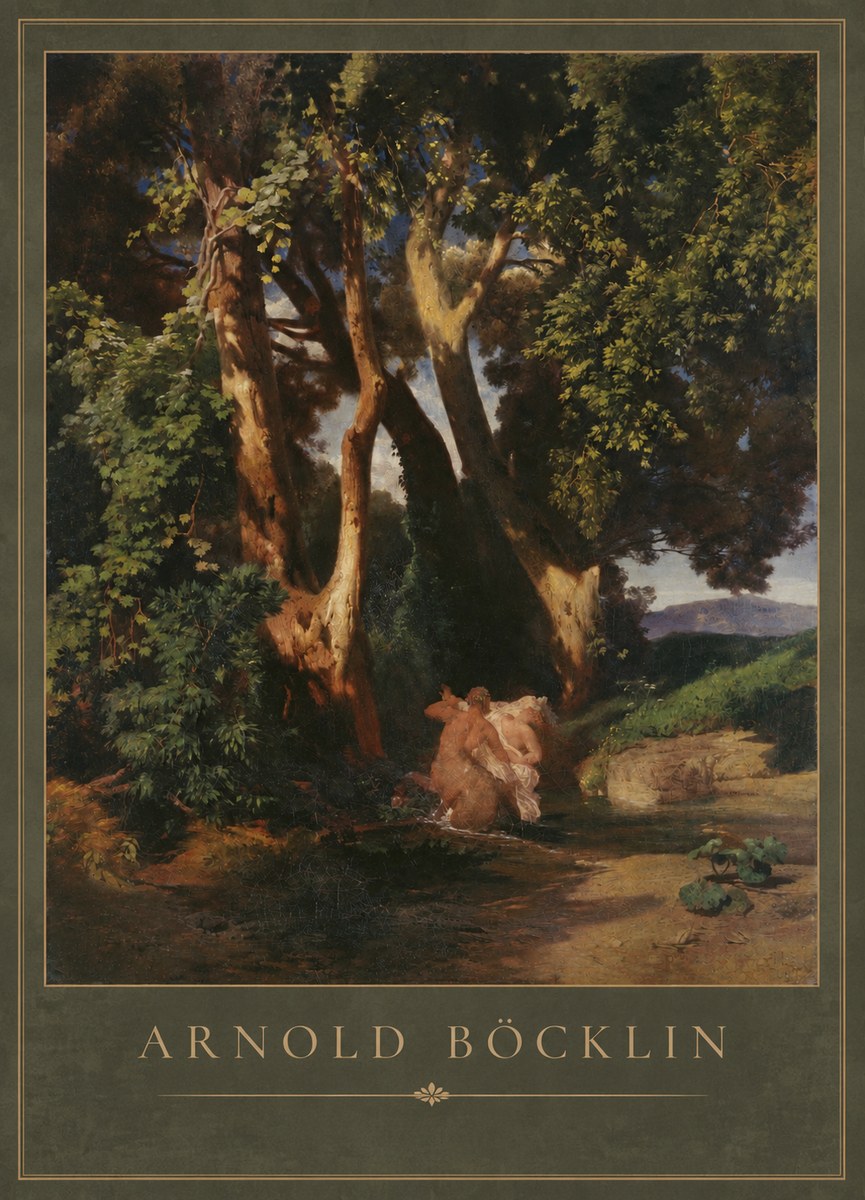 Arnold Böcklin Forest Landscape No2 - Plakát