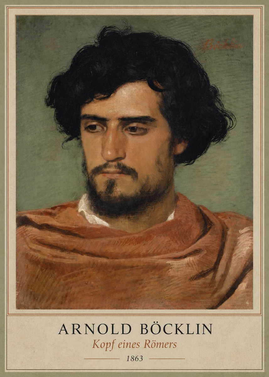 Arnold Böcklin Kopf Eines Römers No1 - Plakát