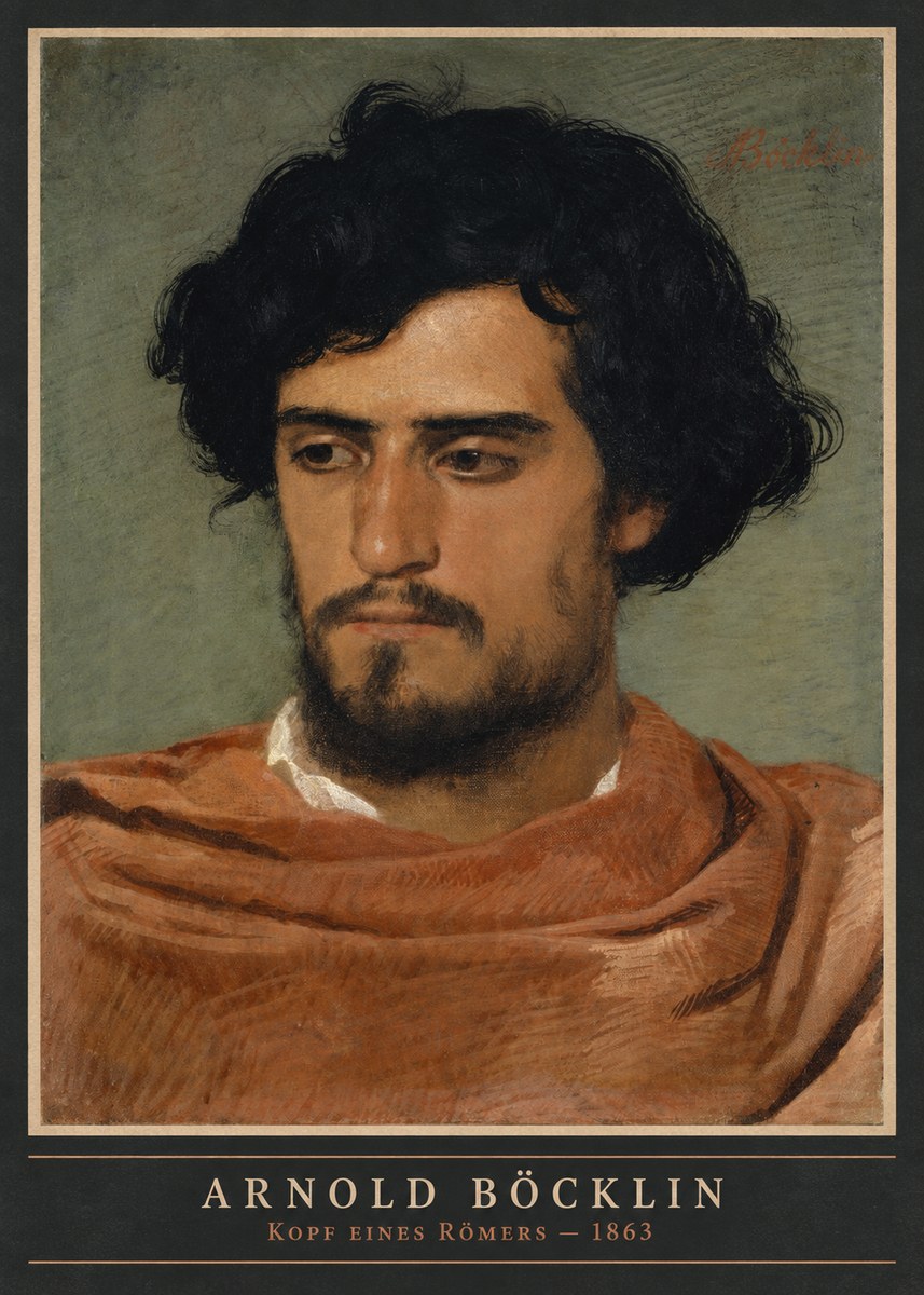 Arnold Böcklin Kopf Eines Römers No4 - Plakát