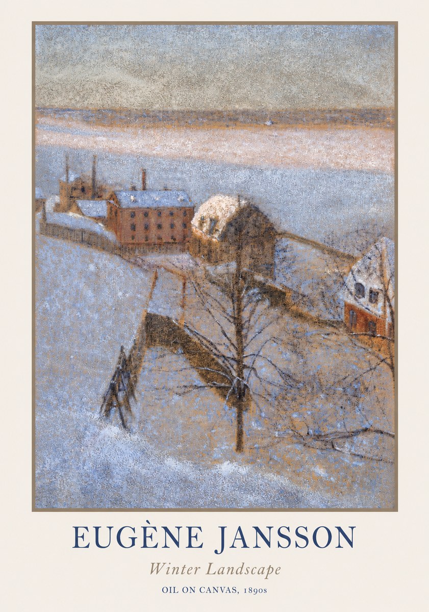 Eugène Jansson Winter Landscape No1 - Plakát