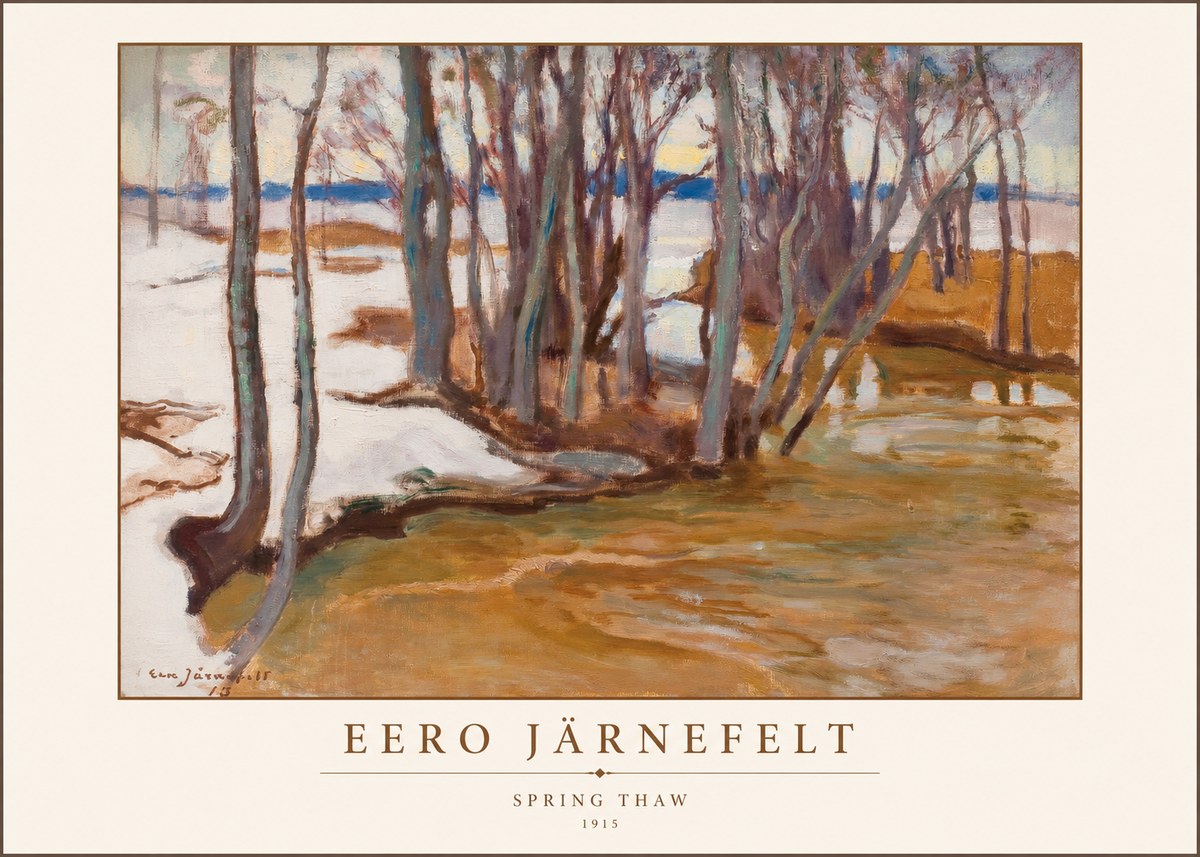 Eero Järnefelt Spring Thaw No1 - Plakát