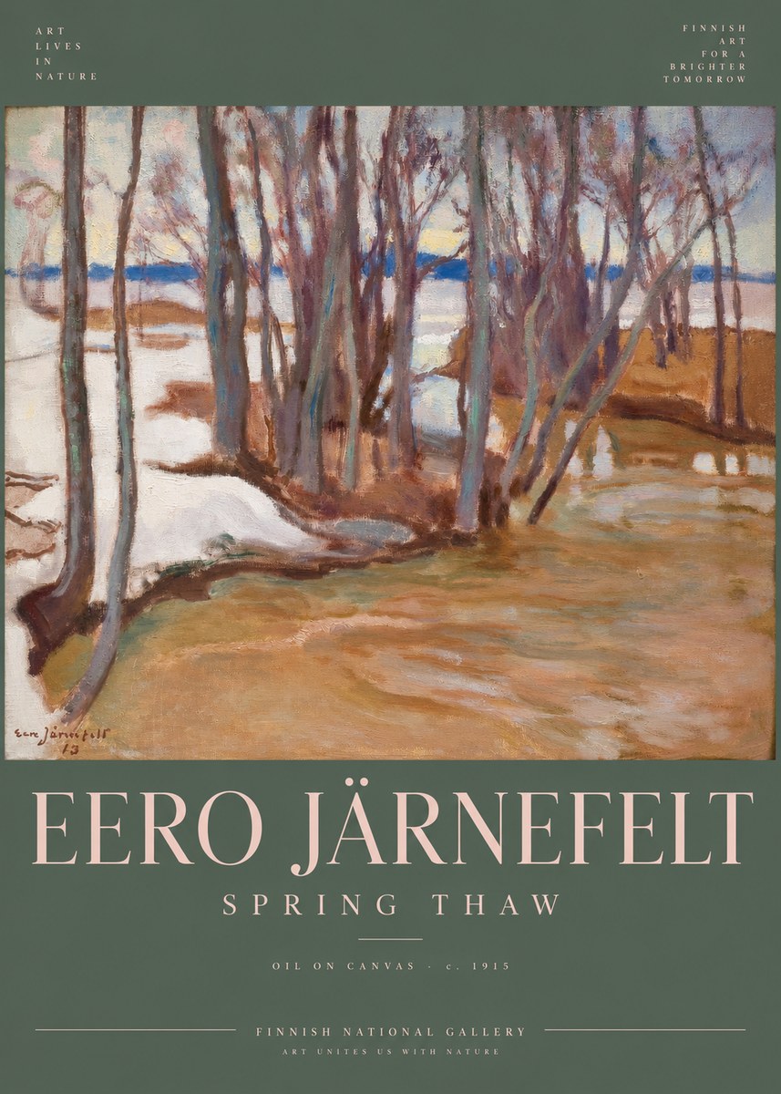 Eero Järnefelt Spring Thaw No6 - Plakát