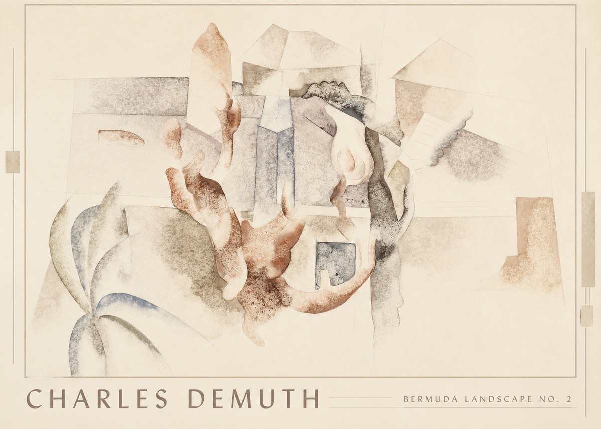 Charles Demuth Bermuda Landscape No. 2 No1 - Plakát