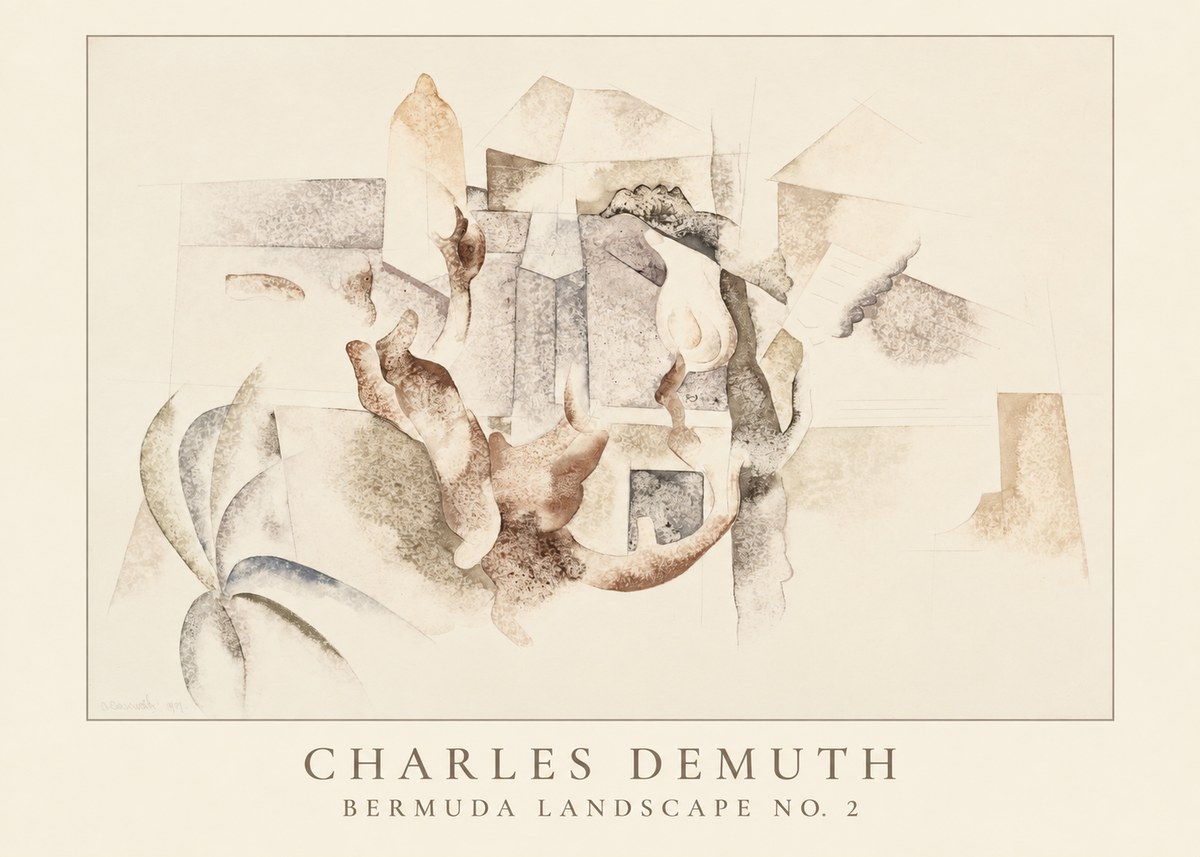 Charles Demuth Bermuda Landscape No. 2 No4 - Plakát