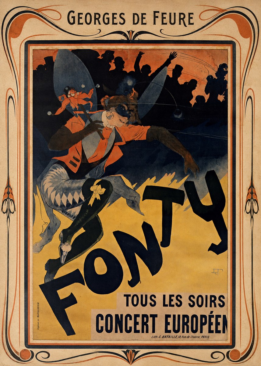 Georges de Feure Fonty III No1 - Plakát