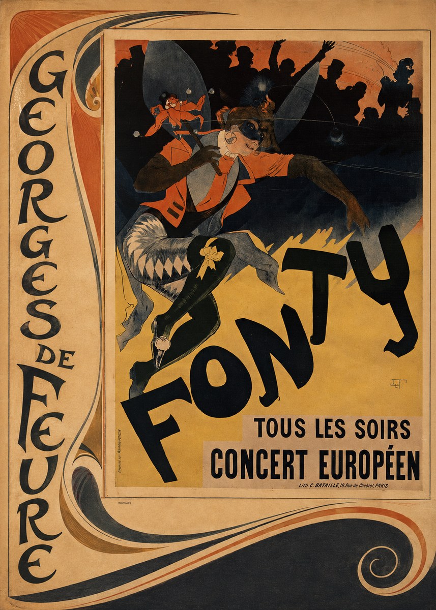Georges de Feure Fonty III No2 - Plakát