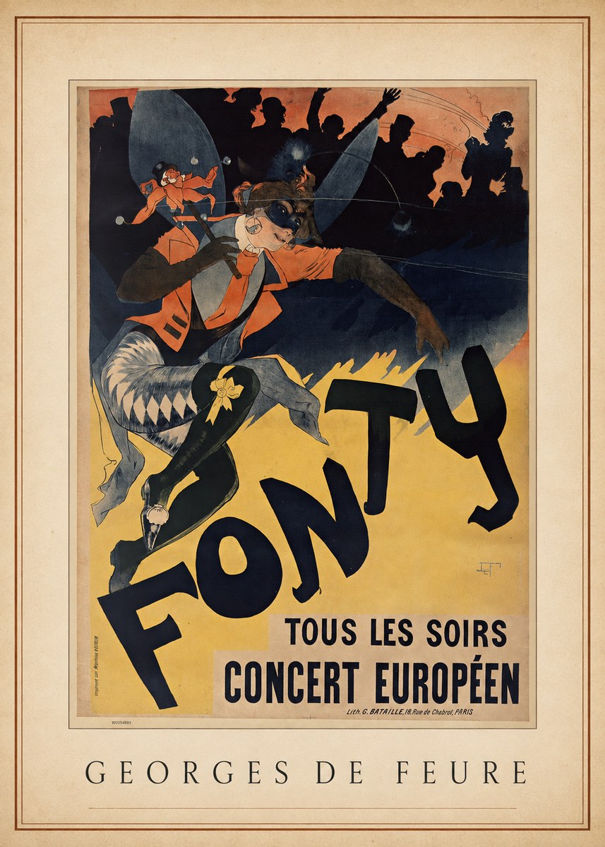 Georges de Feure Fonty III No3 - Plakát