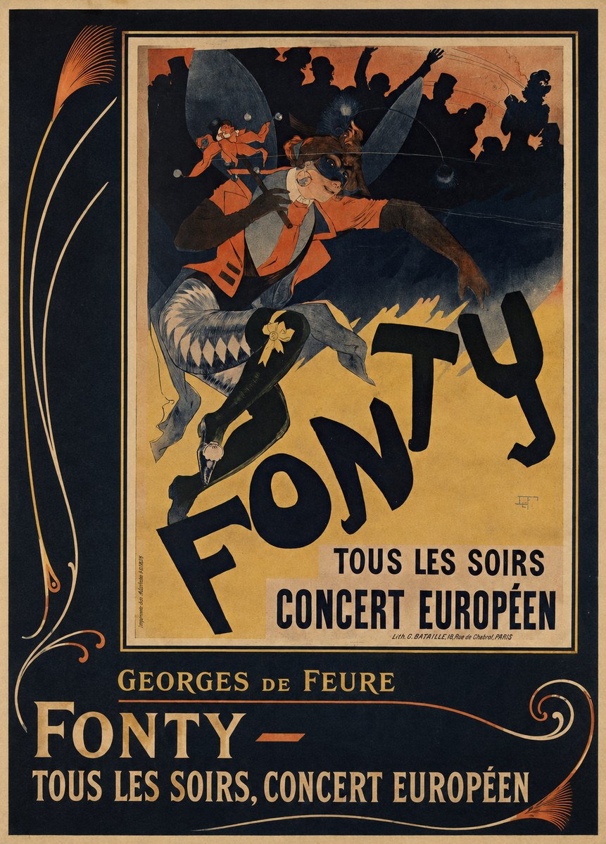 Georges de Feure Fonty III No6 - Plakát