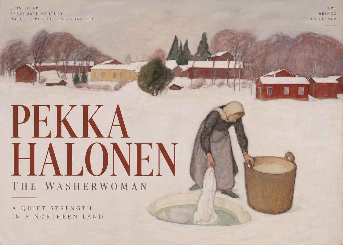 Pekka Halonen The Washerwoman No2 - Plakát
