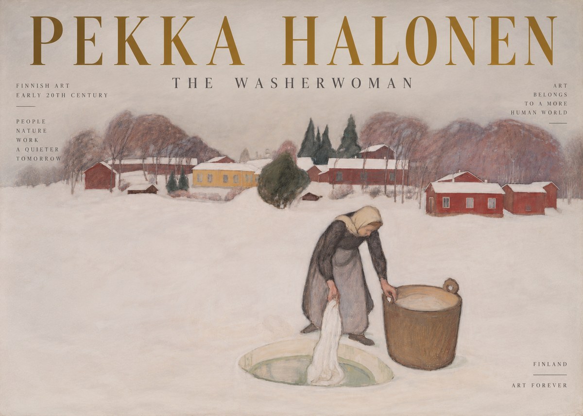 Pekka Halonen The Washerwoman No6 - Plakát