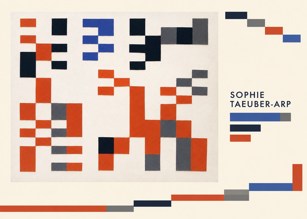 Sophie Taeuber-Arp Sophie Taeuber-arp No5 - Plakát