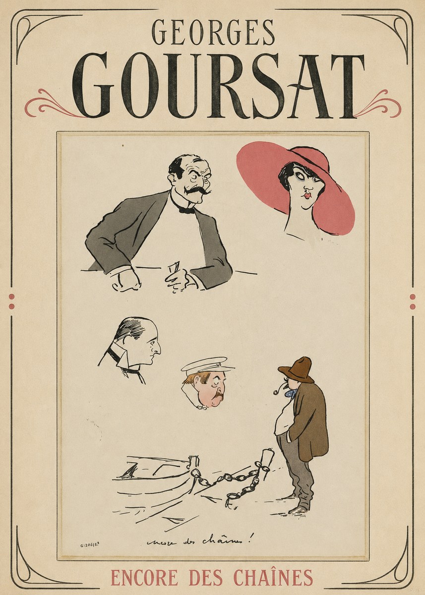 Georges Goursat Encore Des Chaînes! No1 - Plakát