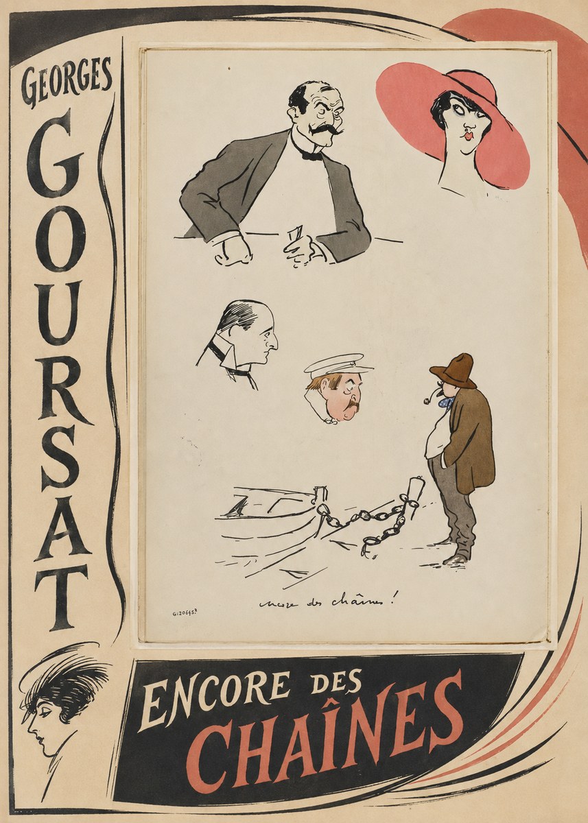 Georges Goursat Encore Des Chaînes! No2 - Plakát