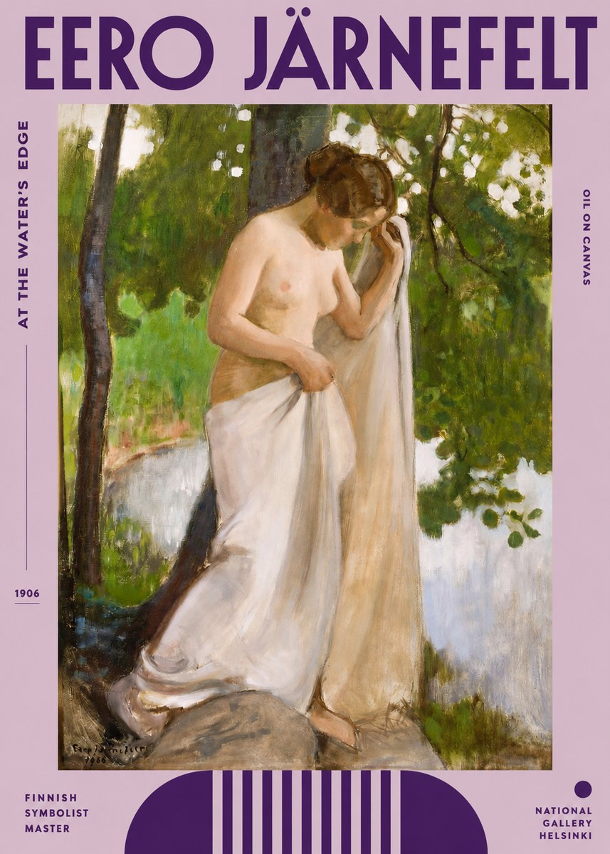 Eero Järnefelt At the Water's Edge No2 - Plakát