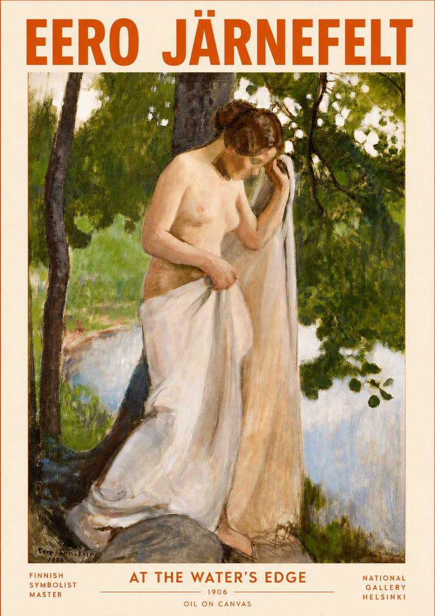 Eero Järnefelt At the Water's Edge No4 - Plakát
