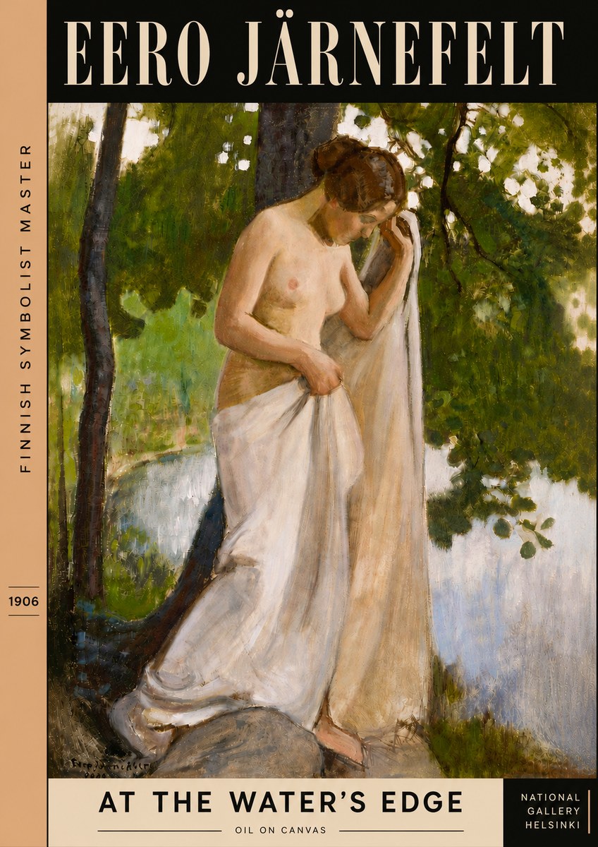 Eero Järnefelt At the Water's Edge No5 - Plakát