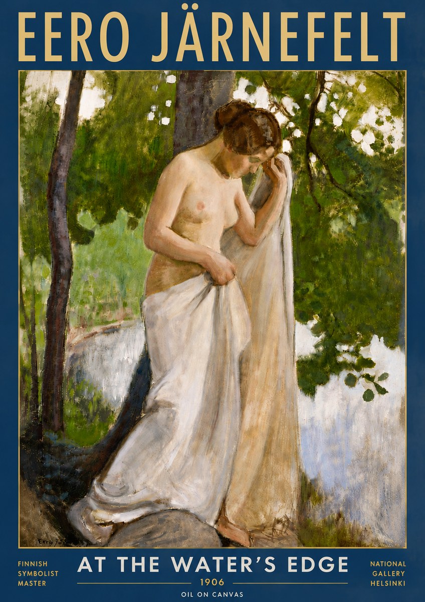 Eero Järnefelt At the Water's Edge No6 - Plakát