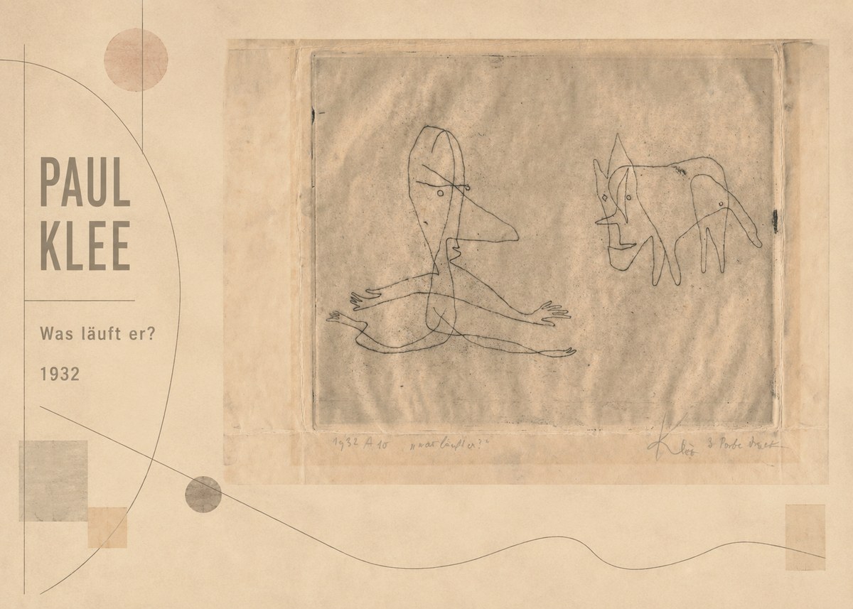 Paul Klee Was Läuft Er? No2 - Plakát