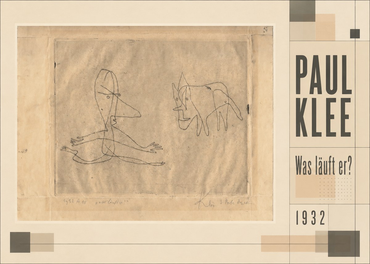 Paul Klee Was Läuft Er? No3 - Plakát