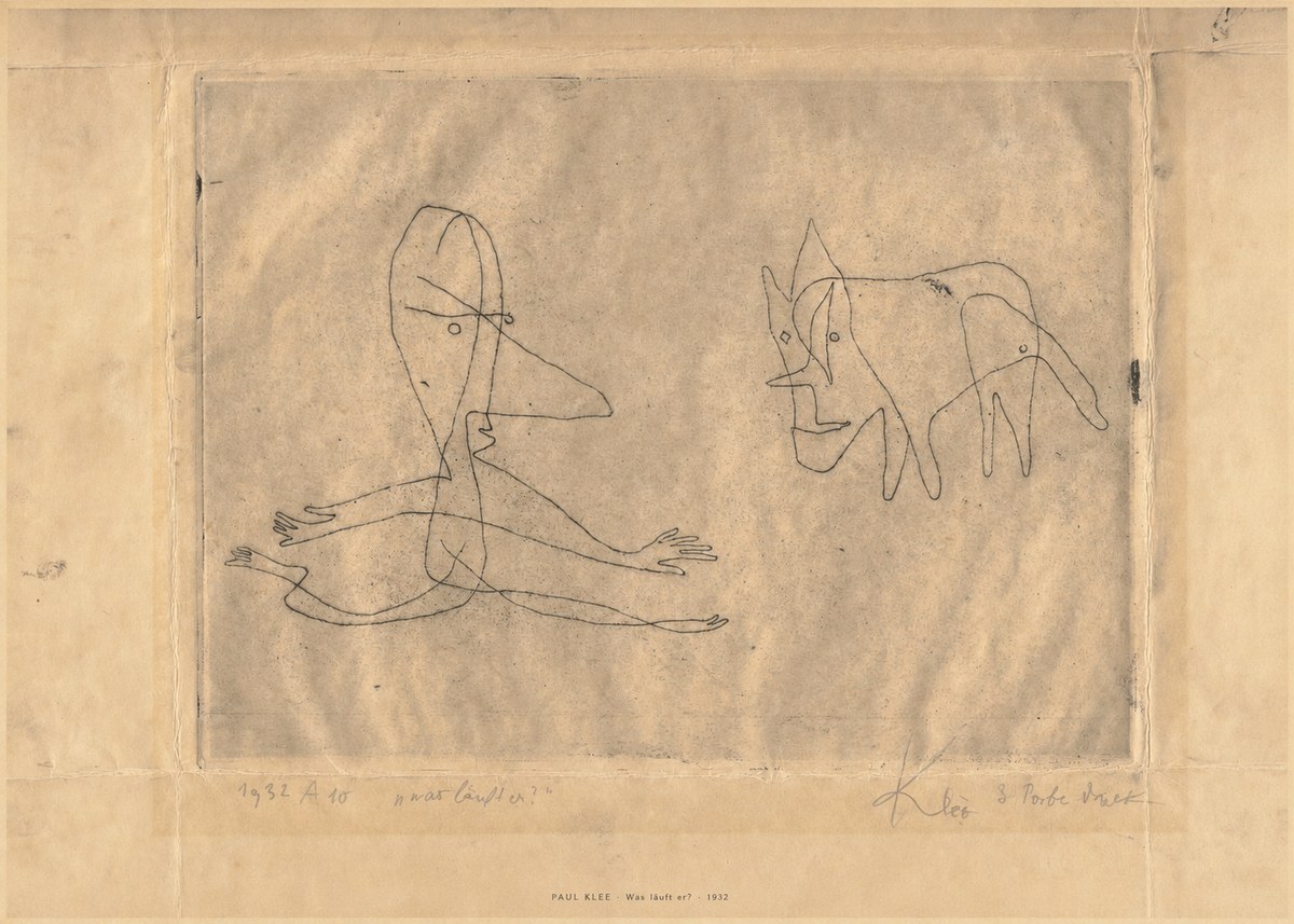 Paul Klee Was Läuft Er? No6 - Plakát
